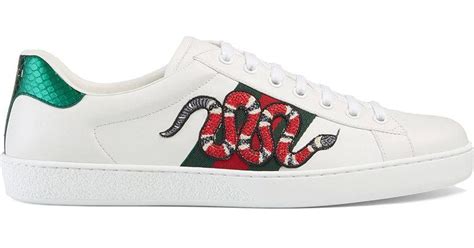 gucci ace snake shoes.